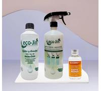 ECO-JIN - LIMPIADOR MULTIUSOS EXTRA CONCENTRADO NEUTRO - PRODUCTO REVOLUCIONARIO DEL QUE TODO EL MUNDO HABLA + FRAGANCIA A ELEGIR - CREA TU PROPIO ECO-JIN (MANGO)