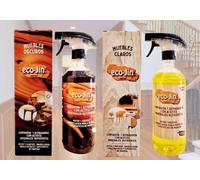 ECO-JIN ÓLEO LIMPIADOR MADERAS MUEBLES REPARADOR RESTAURADOR ABRILLANTADOR - PRODUCTO REVOLUCIONARIO DEL QUE TODO EL MUNDO HABLA (PACK DUO: CLARAS + OSCURAS)