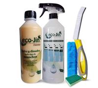 Eco-Jin Pack INTENSE | Difusor | Cepillo Para Juntas Amarillo | Bayeta Microfibra | Estropajo Con Esponja | Limpiador Multiusos