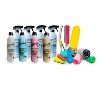 Eco-Jin Pack (SPA - Intense - Home - Neutro) | 4 Difusores | Plumero | Cepillo Juntas Amarillo | Cepillo Textil Rosa | 4 Bayetas Microfibra | 4 Estropajos con Esponja | Bola Descalcificadora