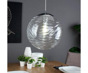 Eco-Light Lámpara colgante Nereide, vidrio transparente