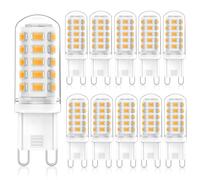 Eco.Luma Bombilla LED G9 3W Equivalente a 50W Bombillas Halógenas, Blanco Cálido 2700K 520LM, No Regulable Ángulo de haz de 360° LED Bombillas, AC 220-240V, Paquete de 10