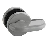 ECO Pestillo para WC (separación) con apertura de emergencia sobre mandril cuadrado 8 mm, plástico gris