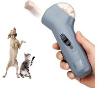 ECO PET SUPPLY Lanzador de golosinas para mascotas, gris, lanzador automático de alimentos con caja de almacenamiento, dispositivo de entrenamiento para perros, 6.7 x 1.8 pulgadas