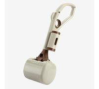 ECO PET SUPPLY Recogedor de excrementos para perros grandes y pequeños, con accesorio para bolsa, color marrón