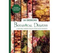 Eco-Printed Junk Journal Ephemera, Scrapbooking, and Arts & Crafts Pad |8.5”x11”| Great for product photography backgrounds, mod podge crafts, and ... All 10 Designs Eco Dyed (with Natural Dye).