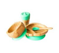 eco rascals 793591755823 Plato Infantil, Bambú, Verde