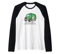 Eco Reciclaje Héroe Dibujos Animados Diseño de con Camiseta Manga Raglan