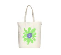 Eco Right Aesthetic Canvas Tote Bag for Women with Zipper, Beach, Grocery, Travel, School, Work, Gym, Gifts for Girls Tote Bag