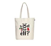 Eco Right - Bolsas de lona estéticas para mujer, bolsa reutilizable con cremallera, ideal para comestibles, compras, viajes y uso diario, Elfish, Talla única