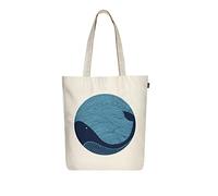 Ecoright Tote Bag De Algodón, Bolso Mujer Ecológica, Bolsa Tela Cremallera Para El Playa, Viajes, Compras, Uso Diario