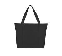 Ecoright Tote Bag Lona Mujer, Hombre Con Cremallera Y Bolsillo Interior, 100% Algodón Ecológico Bolsa Playa
