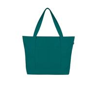 Eco Right Tote Bag Lona Mujer, Hombre Con Cremallera Y Bolsillo Interior, 100% Algodón Ecológico Bolsa Playa