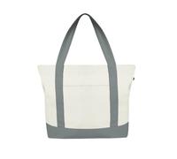 Eco Right Tote Bag Lona Mujer, Hombre Con Cremallera Y Bolsillo Interior, 100% Algodón Ecológico Bolsa Playa