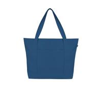 Eco Right Tote Bag Lona Mujer, Hombre Con Cremallera Y Bolsillo Interior, 100% Algodón Ecológico Bolsa Playa