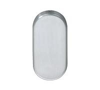 Eco Roseta Ciega BL - Cubierta Protectora de Acero Inoxidable, 70 x 33 x 7 mm, Atornillada Oculta, Pequeña