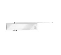 ECO-Schulte TS 61 G (EN 3-6) Cierrapuertas RAL 9006 ECO plateado y sin riel deslizante H; EN 1154 DIN 18040; ancho máximo de la puerta: 1400 mm - 28,7 x 4,9 x 6,2 cm