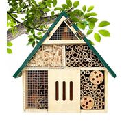 Eco Shelter, Backyard Ladybug Habitat Box, Vent Slots with House, Handcrafted Wooden Garden Hotel Structure, Habitat Box with Nature Style, Shelter for Orchard Terrace
