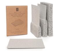 Eco Sponge | Esponja Desplegable Biodegradable de Celulosa Natural | Paquete de 4 u 8 | Tamaño Grande 14 x 10 x 2 cm | Sin Plástico | Compostable | Larga Duración