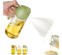 eco spray plus aceite ,2 In 1 Glass Oil Sprayer & Dispenser,Glass Bottle Olive Oil Spray Sprayer for Cooking,Cooking Oil Dispenser and Spray Bottle for Kitchen,Leakproof Vinegar Sprayer for Baking