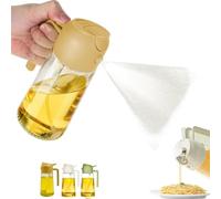 eco spray plus aceite ,2 In 1 Glass Oil Sprayer & Dispenser,Glass Bottle Olive Oil Spray Sprayer for Cooking,Cooking Oil Dispenser and Spray Bottle for Kitchen,Leakproof Vinegar Sprayer for Baking