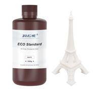 Eco Standard 3D Printer Resin, JAMG HE 405nm Standard Plus 3D Printer UV Photopolymer Resin with High Accuracy, 3D Printing Fast Curing and Excellent Fluidity for LCD DLP 3D Printer White