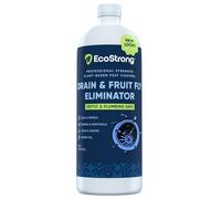 Eco Strong Tratamiento de drenaje de moscas de la fruta, eliminador de moscas de drenaje, totalmente natural, elimina mosquitos, moscas de alcantarillado y más, funciona en todos los desagües, 32 onza