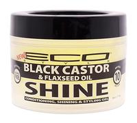 Eco Styler - Gel Fijador Shine Black Castor - 89ML - Fijación y Brillo - Cabello Nutrito