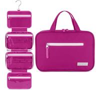 Eco Sun Neceser de viaje colgante, diseñado en Hawái, organizador de viaje resistente al agua para accesorios de baño, Magenta, Colgar