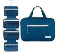 Eco Sun Neceser de viaje colgante, diseñado en Hawái, organizador de viaje resistente al agua para accesorios de baño, Azul, Colgar