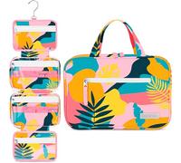 Eco Sun Neceser de viaje colgante, diseñado en Hawái, organizador de viaje resistente al agua para accesorios de baño, Tropical Vacay, Colgar