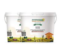 ECO Tierra de Diatomeas® Molida 2kg - Pack 2 Cubos de 1kg - Complemento Mineral a Base de Tierra de Diatomeas, sin calcinar, para Alimentación Animal - Seguridad, Calidad y Compromiso Desde 2015