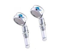 Eco-tornado Blue - Double Pack - Water-saving Pressure-increasing Shower Head - 360 Rotating Hand Shower - Shower Head EOD