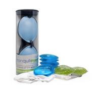 Eco Tranquileyes XL Advanced Warm Compress - Máscara de ojos oscuros para ojos secos e irritados - Ayuda a mejorar el sueño con sombra de ojos suave y cómoda - Cuentas para microondas e instantáneos