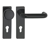 ECO U-Form EI FH - Juego de cambio para puertas de fuego (53 mm, plástico), color negro