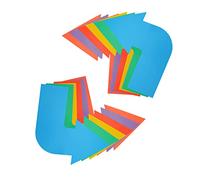 Eco Walker Señal de dirección temporal impermeable direccional de la flecha del piso antideslizante para la alfombra de piso interior y exterior (flecha de giro)