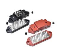 ECO-WORTHY Barra colectora de 400 A con 6 pernos roscados M8, un juego de dos unidades para baterías conectadas en paralelo