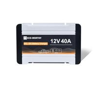 ECO-WORTHY Cargador de batería 12 V 40 A CC a CC con cargador solar MPPT de LiFePO4, carga multietapa para alternador de panel solar en remolques de caravanas