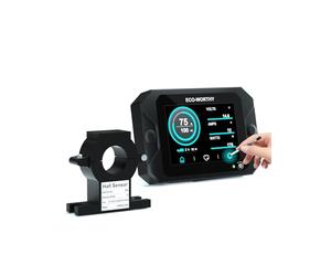 ECO-WORTHY Monitor de bateria actualizado 300 A 12 V/24 V/36 V/48 V, pantalla táctil de 3,5 pulgadas, comprobador de batería para 9-80 V Li-ion/LiFePO4/gel