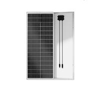 ECO-WORTHY Panel solar 100 W y 18 V con célula monocristalina de tipo N, diseño 18BB, alta eficiencia de conversión del 25%, adecuado para autocaravanas, jardines, tejados, balcones