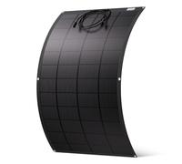 ECO-WORTHY Panel Solar Flexible 200 W, 18 V, material ETFE, 18 BB, monocélula, 25% de alta conversión para balcon, RV, caravana, barco, techo, camping, casa, yate, superficies irregulares