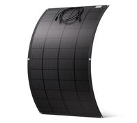 ECO-WORTHY Panel Solar Flexible 200 W, material ETFE, 18 BB, monocélula, 25% de alta conversión para balcon, RV, caravana, barco, techo, camping, casa, yate, superficies irregulares