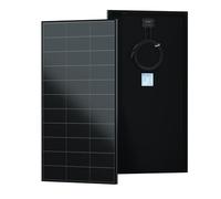 ECO-WORTHY Panel solar monocristalino de 120 W, 12 V, todo negro, módulo solar con líneas de rejilla cero en la parte delantera del placa solar, adecuado para caravanas, balcones, jardines, barcos