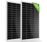 ECO-WORTHY Panel solar monocristalino de 340 W, 12 V, 2 paneles solares de 170 W. Ideal para cargar baterías de 12 V, para caravanas, jardines, caravanas, barcos y techo de la casa