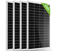 ECO-WORTHY Panel solar monocristalino de 680 W, 12 V, 4 paneles solares de 170 W, ideal para cargar baterías de 12 V, para caravanas, jardines, caravanas, barcos y techo de la casa