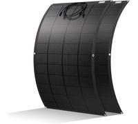 ECO-WORTHY Placa solar flexible 400 W, 18 V, material ETFE, 18 BB, monocélula, 25% de alta conversión para balcón, RV, caravana, barco, techo, camping, casa, yate, superficies irregulares