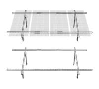 ECO-WORTHY Soporte para panel solar para 4 paneles solares de 100 W-600 W con ángulo de inclinación retráctil, soporte para módulo solar para barco, autocaravana, techo, sistema off-grid
