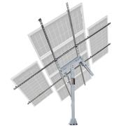 ECO-WORTHY Soporte de Pista de Energía Solar para Panel Solar/Patio/Granja/Campo