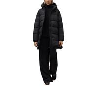 ECOALF Abrigo Largo Acolchado con Capucha, Negro, Chaqueta de Invierno Estilo Parka Talla XL