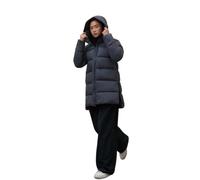 ECOALF Abrigo Largo Acolchado de Invierno con Capucha, azul, Estilo Parka